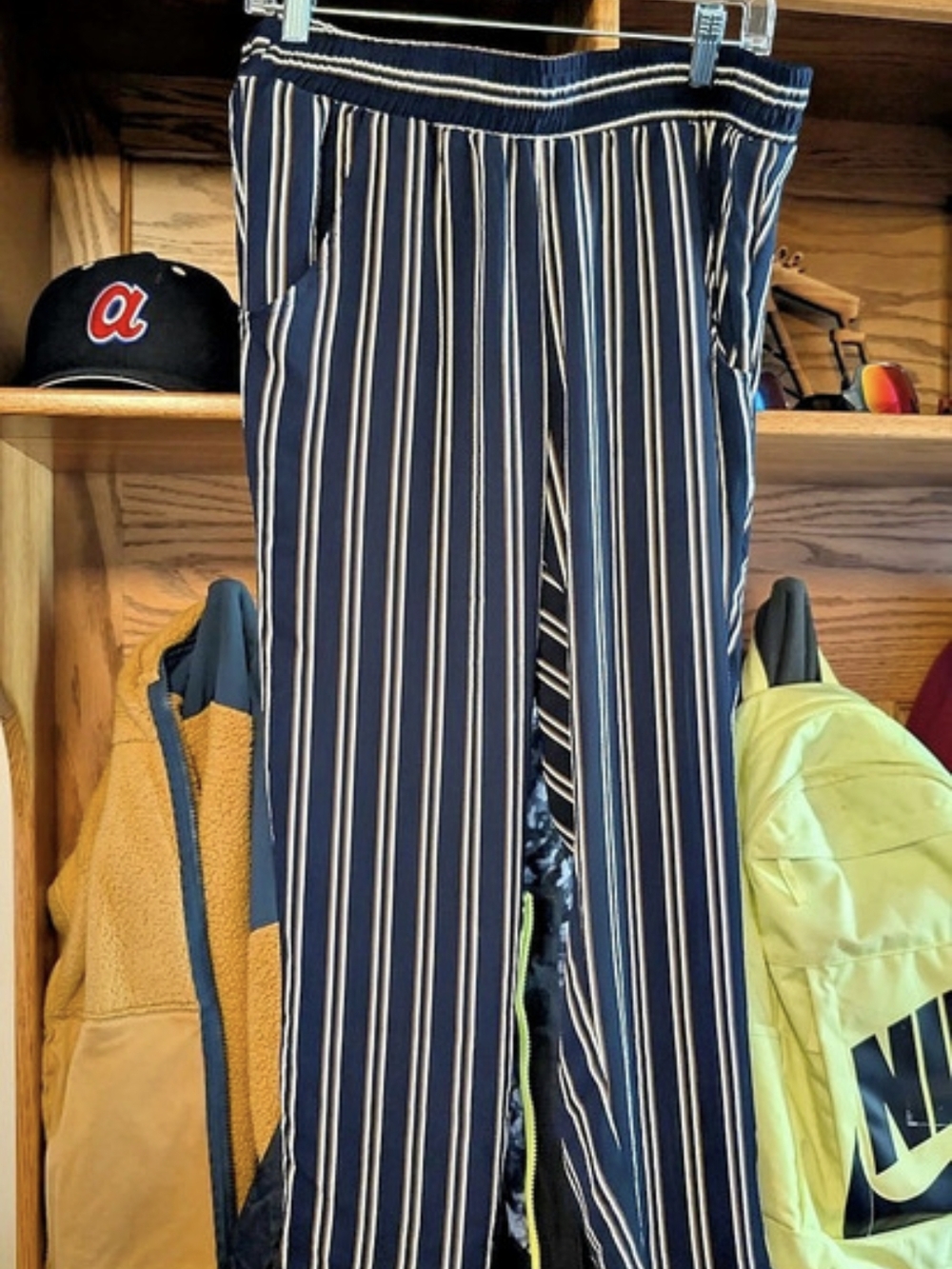 TORRID Striped Wide Leg Pants in Blue & White Size 0